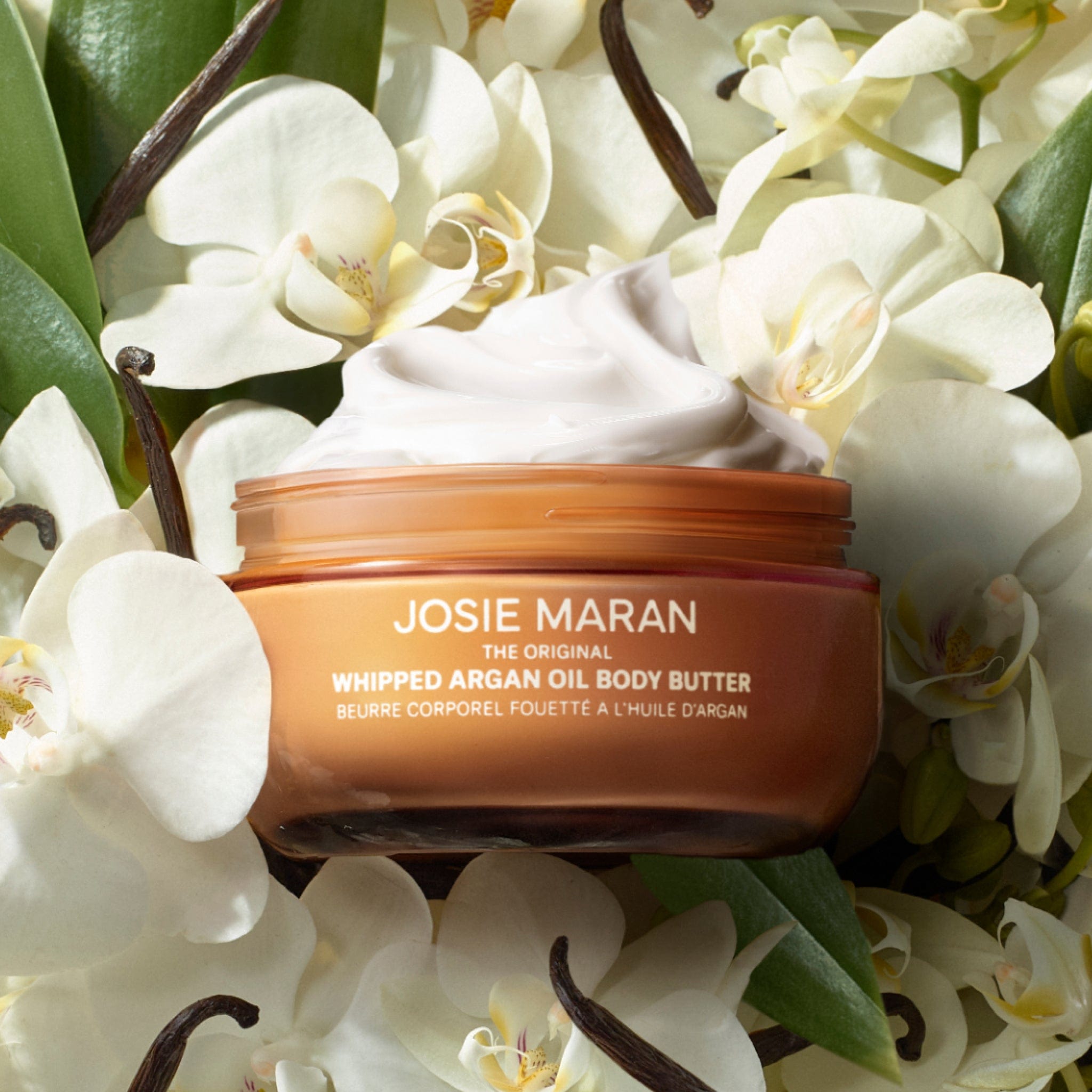 Josie Maran Whipped store Argan Oil Body Butter Vanilla Bean 20oz New W/ Pump Mega Sz